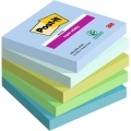 Bloček Post-it Super Sticky OASIS, veľkosť 76x76 mm, 5 bločkov po 90 lístkov