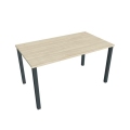 Pracovný stôl Uni, 80x75,5x60 cm, agát/čierna