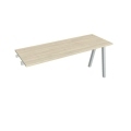 Pracovný stôl UNI A, k pozdĺ. reťazeniu, 160x75,5x60 cm, agát/sivá