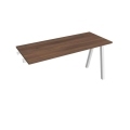 Pracovný stôl UNI A, k pozdĺ. reťazeniu, 140x75,5x60 cm, orech/biela