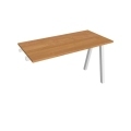 Pracovný stôl UNI A, k pozdĺ. reťazeniu, 120x75,5x60 cm, jelša/biela