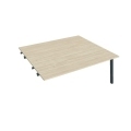 Pracovný stôl UNI A, k pozdĺ. reťazeniu, 180x75,5x160 cm, agát/čierna