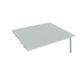 Pracovný stôl UNI A, k pozdĺ. reťazeniu, 180x75,5x160 cm, sivá/sivá