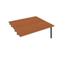 Pracovný stôl UNI A, k pozdĺ. reťazeniu, 180x75,5x160 cm, čerešňa/čierna