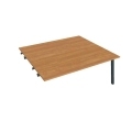 Pracovný stôl UNI A, k pozdĺ. reťazeniu, 180x75,5x160 cm, jelša/čierna
