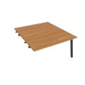 Pracovný stôl UNI A, k pozdĺ. reťazeniu, 140x75,5x160 cm, jelša/čierna