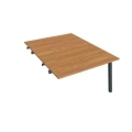 Pracovný stôl UNI A, k pozdĺ. reťazeniu, 120x75,5x160 cm, jelša/čierna
