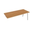 Pracovný stôl UNI A, k pozdĺ. reťazeniu, 180x75,5x80 cm, dub/biela