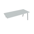 Pracovný stôl UNI A, k pozdĺ. reťazeniu, 180x75,5x80 cm, sivá/sivá