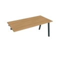 Pracovný stôl UNI A, k pozdĺ. reťazeniu, 160x75,5x80 cm, dub/čierna