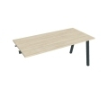 Pracovný stôl UNI A, k pozdĺ. reťazeniu, 160x75,5x80 cm, agát/čierna