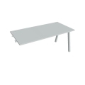 Pracovný stôl UNI A, k pozdĺ. reťazeniu, 160x75,5x80 cm, sivá/sivá