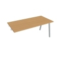 Pracovný stôl UNI A, k pozdĺ. reťazeniu, 160x75,5x80 cm, buk/sivá