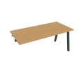 Pracovný stôl UNI A, k pozdĺ. reťazeniu, 160x75,5x80 cm, buk/čierna