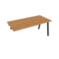 Pracovný stôl UNI A, k pozdĺ. reťazeniu, 160x75,5x80 cm, jelša/čierna