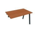 Pracovný stôl UNI A, k pozdĺ. reťazeniu, 120x75,5x80 cm, čerešňa/čierna