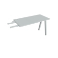 Pracovný stôl UNI A, kolmo reťaziaci, 120x75,5x60 cm, sivá/sivá