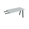 Pracovný stôl UNI A, kolmo reťaziaci, 120x75,5x60 cm, sivá/čierna