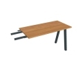 Pracovný stôl UNI A, kolmo reťaziaci, 120x75,5x60 cm, jelša/čierna