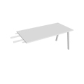 Pracovný stôl UNI A, kolmo reťaziaci, 160x75,5x80 cm, biela/biela
