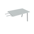 Pracovný stôl UNI A, kolmo reťaziaci, 120x75,5x80 cm, sivá/sivá