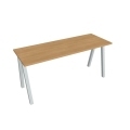 Pracovný stôl UNI A, 160x75,5x60 cm, dub/sivá