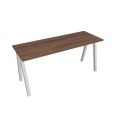 Pracovný stôl UNI A, 160x75,5x60 cm, orech/sivá