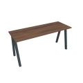 Pracovný stôl UNI A, 160x75,5x60 cm, orech/čierna