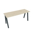 Pracovný stôl UNI A, 160x75,5x60 cm, agát/čierna