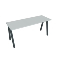 Pracovný stôl UNI A, 160x75,5x60 cm, sivá/čierna