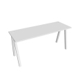 Pracovný stôl UNI A, 160x75,5x60 cm, biela/biela