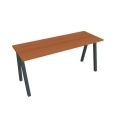 Pracovný stôl UNI A, 160x75,5x60 cm, čerešňa/čierna
