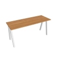 Pracovný stôl UNI A, 160x75,5x60 cm, jelša/biela