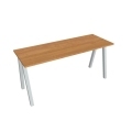 Pracovný stôl UNI A, 160x75,5x60 cm, jelša/sivá