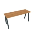 Pracovný stôl UNI A, 160x75,5x60 cm, jelša/čierna