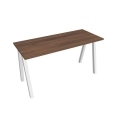 Pracovný stôl UNI A, 140x75,5x60 cm, orech/biela