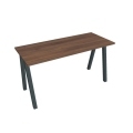Pracovný stôl UNI A, 140x75,5x60 cm, orech/čierna
