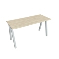 Pracovný stôl UNI A, 140x75,5x60 cm, agát/sivá