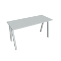 Pracovný stôl UNI A, 140x75,5x60 cm, sivá/sivá