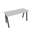Pracovný stôl UNI A, 140x75,5x60 cm, sivá/čierna