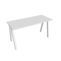 Pracovný stôl UNI A, 140x75,5x60 cm, biela/biela