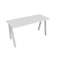 Pracovný stôl UNI A, 140x75,5x60 cm, biela/sivá
