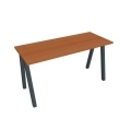 Pracovný stôl UNI A, 140x75,5x60 cm, čerešňa/čierna