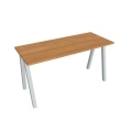 Pracovný stôl UNI A, 140x75,5x60 cm, jelša/sivá