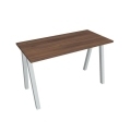Pracovný stôl UNI A, 120x75,5x60 cm, orech/sivá