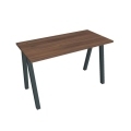 Pracovný stôl UNI A, 120x75,5x60 cm, orech/čierna