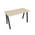 Pracovný stôl UNI A, 120x75,5x60 cm, agát/čierna