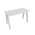 Pracovný stôl UNI A, 120x75,5x60 cm, biela/sivá
