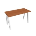 Pracovný stôl UNI A, 120x75,5x60 cm, čerešňa/biela