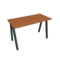 Pracovný stôl UNI A, 120x75,5x60 cm, čerešňa/čierna